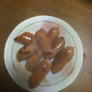 ＊お弁当おかず＊ウインナーのお好み焼きソース炒め＊